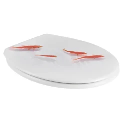 Abattant WC GoodHome Genoa décor poisson
