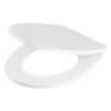 Abattant WC GoodHome Morava coloris blanc en MDF avec frein de chute
