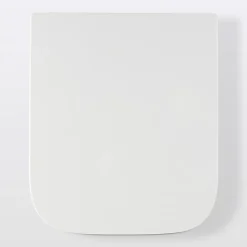 Abattant WC GoodHome Teesta en duraplast coloris blanc avec frein de chute