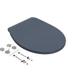 Abattant WC gris anthracite brillant Bemis