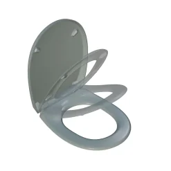 Abattant WC gris clair brillant Classic Bemis