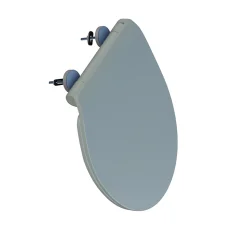Abattant WC gris clair brillant Slim Bemis