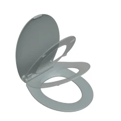 Abattant WC gris clair brillant Slim Bemis