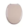 Abattant Wc MDF Beige - MSV - Universel - Acier Inoxydable - Accessoires de salle de bain