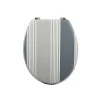 Abattant wc MDF Cardiff Gris Charnières Inox MSV