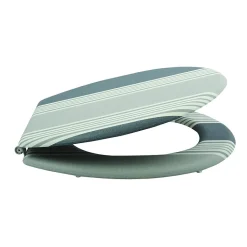 Abattant wc MDF Cardiff Gris Charnières Inox MSV