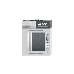 Abattant wc MDF Cardiff Gris Charnières Inox MSV