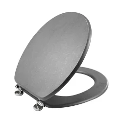 Abattant WC MDF charnières métal effet béton Alium