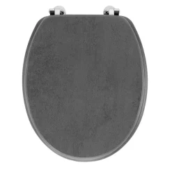 Abattant WC MDF charnières métal effet béton Alium