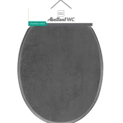 Abattant WC MDF charnières métal effet béton Alium