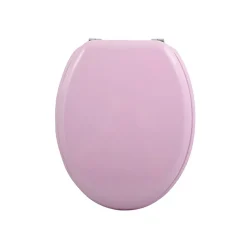 Abattant wc MDF CLEO Rose Poudré Charnières Inox MSV