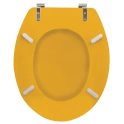 Abattant wc MDF CLEO Safran mat Charnières en Inox MSV