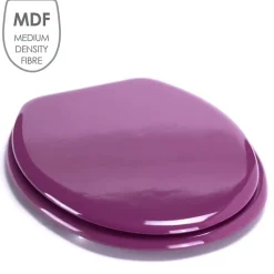 Abattant wc MDF CLEO Violet Charnières Inox MSV