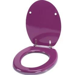 Abattant wc MDF CLEO Violet Charnières Inox MSV