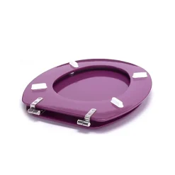Abattant wc MDF CLEO Violet Charnières Inox MSV
