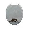 Abattant wc MDF Doggy Bath Charnières Inox MSV