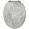 Abattant wc mdf effet beton soft close