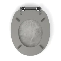 Abattant wc mdf effet beton soft close