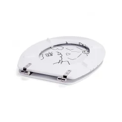 Abattant wc MDF Jardin d'enfants Charnières Inox MSV