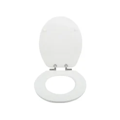 Abattant wc MDF MALDIVES Décor Plage Charnières Zinc Spirella
