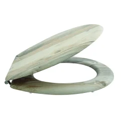 Abattant wc MDF Ombo Beige Charnières Inox MSV