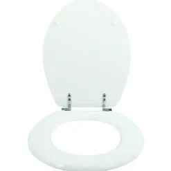 Abattant WC MSV - MDF - Charnières zinc - Blanc