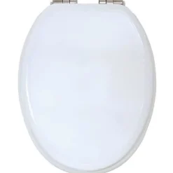 Abattant WC MSV - MDF - Fermeture lente - Blanc