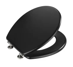 Abattant WC noir mat MDF Prima Wenko