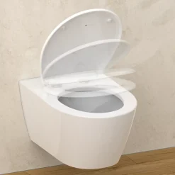 Abattant WC ovale en duroplast blanc avec frein de chute ALMA