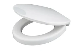 Abattant WC PMR déclipsable blanc avec frein de chute, SFA Sanifix