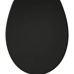 Abattant wc presto thermodur noir déclipsable soft close