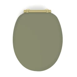 Abattant wc samba mdf kaki déclipsable soft close