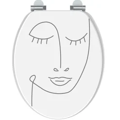 Abattant WC standard, décor songe, Allibert