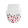 Abattant wc Thermo Dur Motif Floral Charnières PS MSV