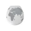 Abattant wc Thermo Dur WORLD Gris Blanc Charnières PS MSV