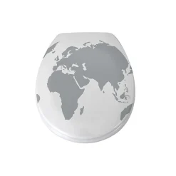 Abattant wc Thermo Dur WORLD Gris Blanc Charnières PS MSV
