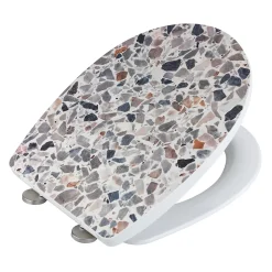 Abattant WC thermoplast design Terrazzo