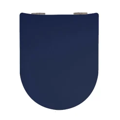 Abattant wood slim déclipsable uni (36.5x48 cm - Bleu Marine)