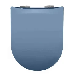 Abattant wood slim déclipsable uni (36.5x48 cm - Bleu azur)