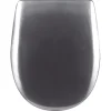 Abattant wood slim déclipsable - Effet métal précieux (48x36.5 cm - Gris anthracite)