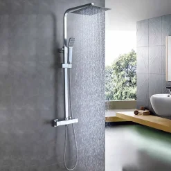 AICA Colonne de douche thermostatique, avec mitigeur thermostatique