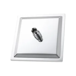 AICA colonne de douche thermostatique avec pomme de tête, douchette et flexible,effet chromé