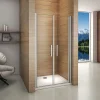 Aica Porte De Douche Battante 85x187cm Porte De Douche Installation En Niche Ouverte Vers L'intérieur Ou L'extérieur