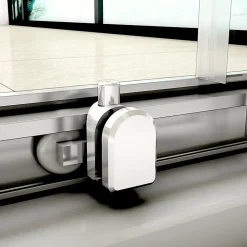 Aica Porte De Douche Coulissante 160x190cm Transparente Chromé L'accès Au Centre
