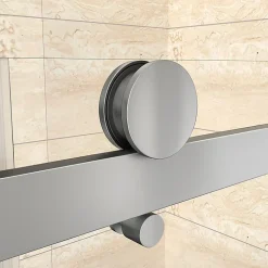 Aica Porte De Douche Coulissante 130x195cm En 8mm Verre Anticalcaire