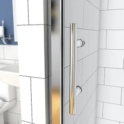 Aica Porte De Douche Coulissante 120x190cm Transparente Chromé