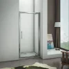 Aica Porte De Douche 80x185 Cm Porte Pivotante Installation En Niche Verre Securit