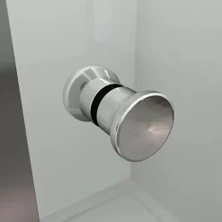 Aica Porte De Douche 100x185cm Pliante En Verre Sécurit Clair,installation En Niche