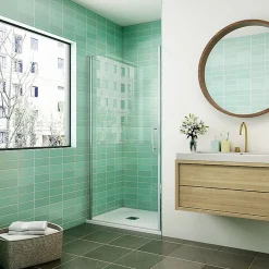 Aica Porte De Douche 70x180cm Porte De Douche Pivotante En Niche 6mm Verre Anticalcaire Porte De Douche Hauteur 180 Cm