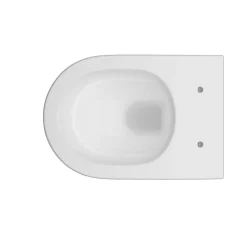 AICA Sans Bride WC Suspendu 52,5x36x36cm Avec Abattant Ultra Fin Soft-Close